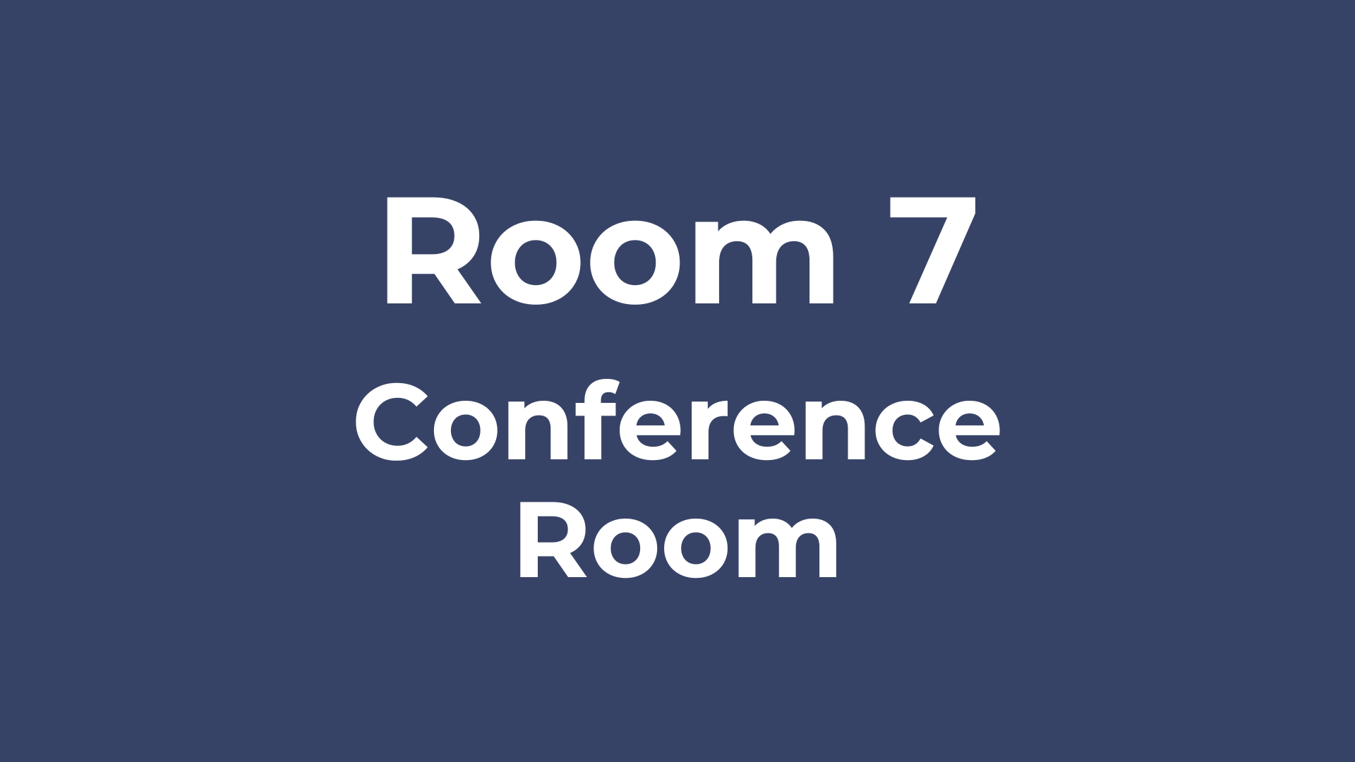 Room 7 - Conference Room